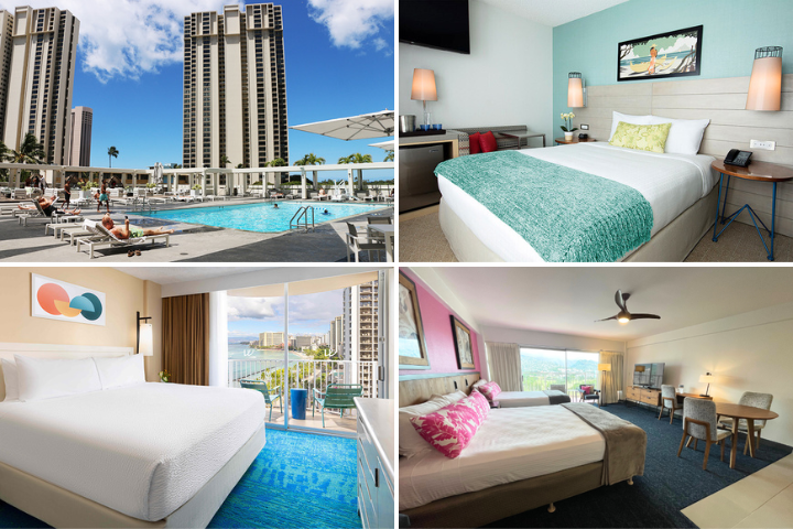 ハワイでコスパ良く泊まれるホテル6選【ワイキキ1泊100ドル台～】