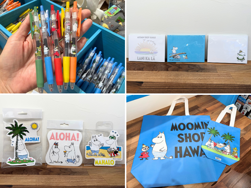 ペン、ポストイット、ステッカー、ショッピングバッグ