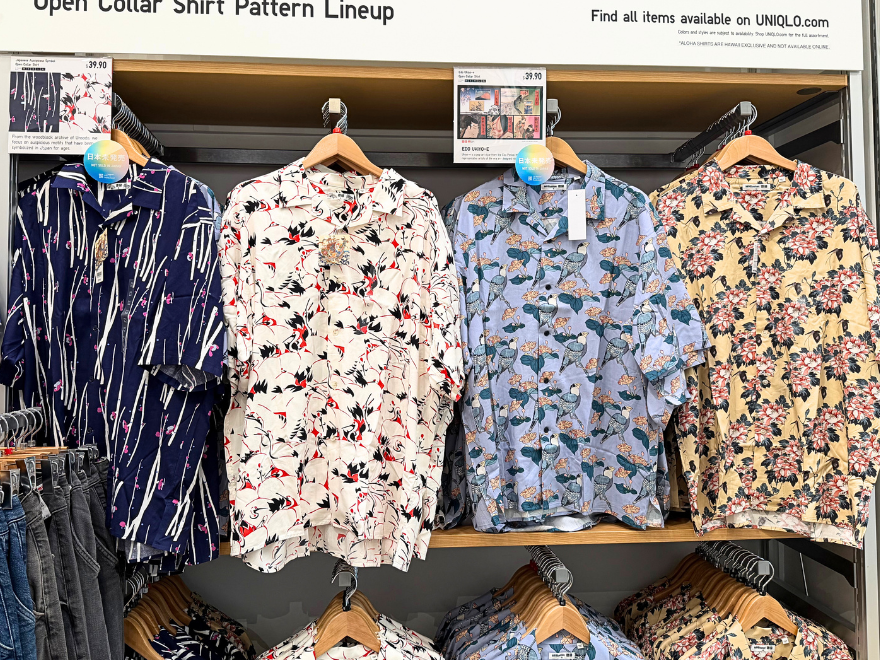 ハワイ限定プリントのアロハシャツ