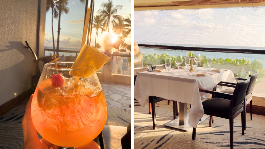 バリ・オーシャンフロント ドリンク・景色